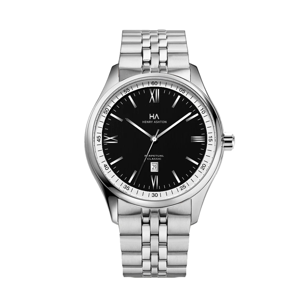 Henry Ashton Perpetual Classic Stainless Steel Link